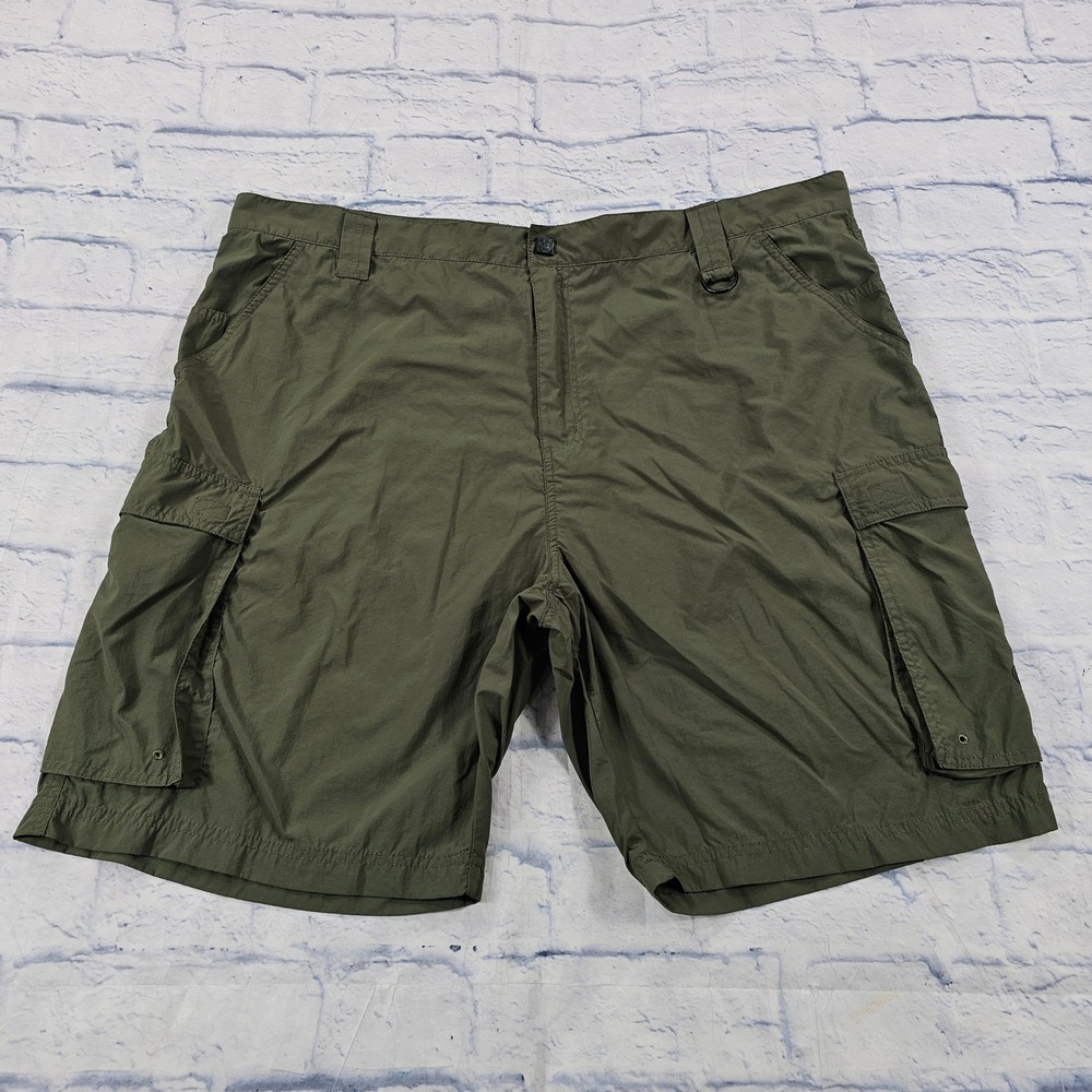 Boy Scouts of America Centennial Cargo Shorts Womens 2XL Green Supplex Nylon